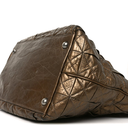 Chanel Metallic Aged Calfskin Quilted Origami Tote Bronze 10 of 11