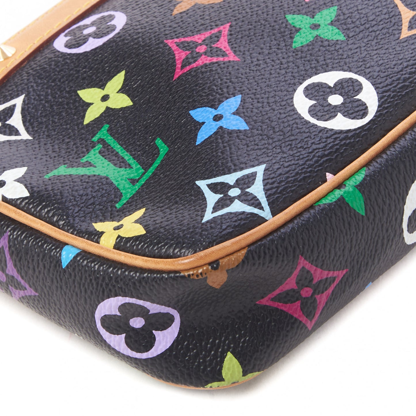 Monogram Multicolor Pochette Accessories Black
