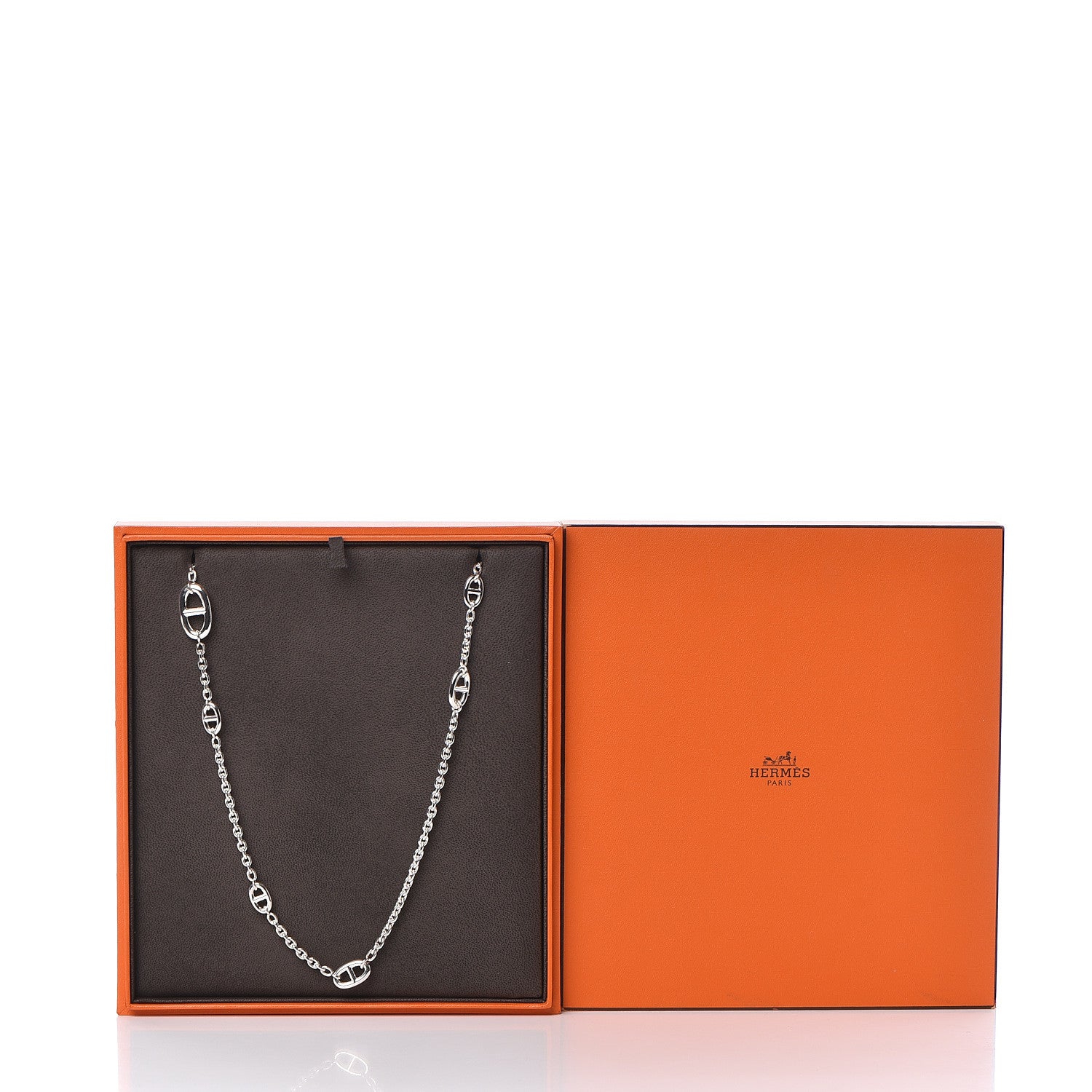 Hermes Sterling Silver Farandole Necklace 160 5 of 5