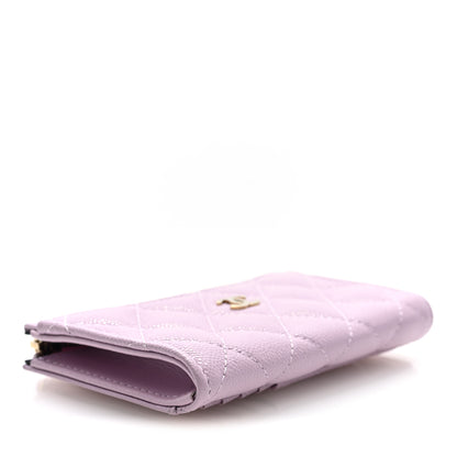 Chanel Caviar Quilted CC Zip Around Card Holder Light Pink 4 of 8