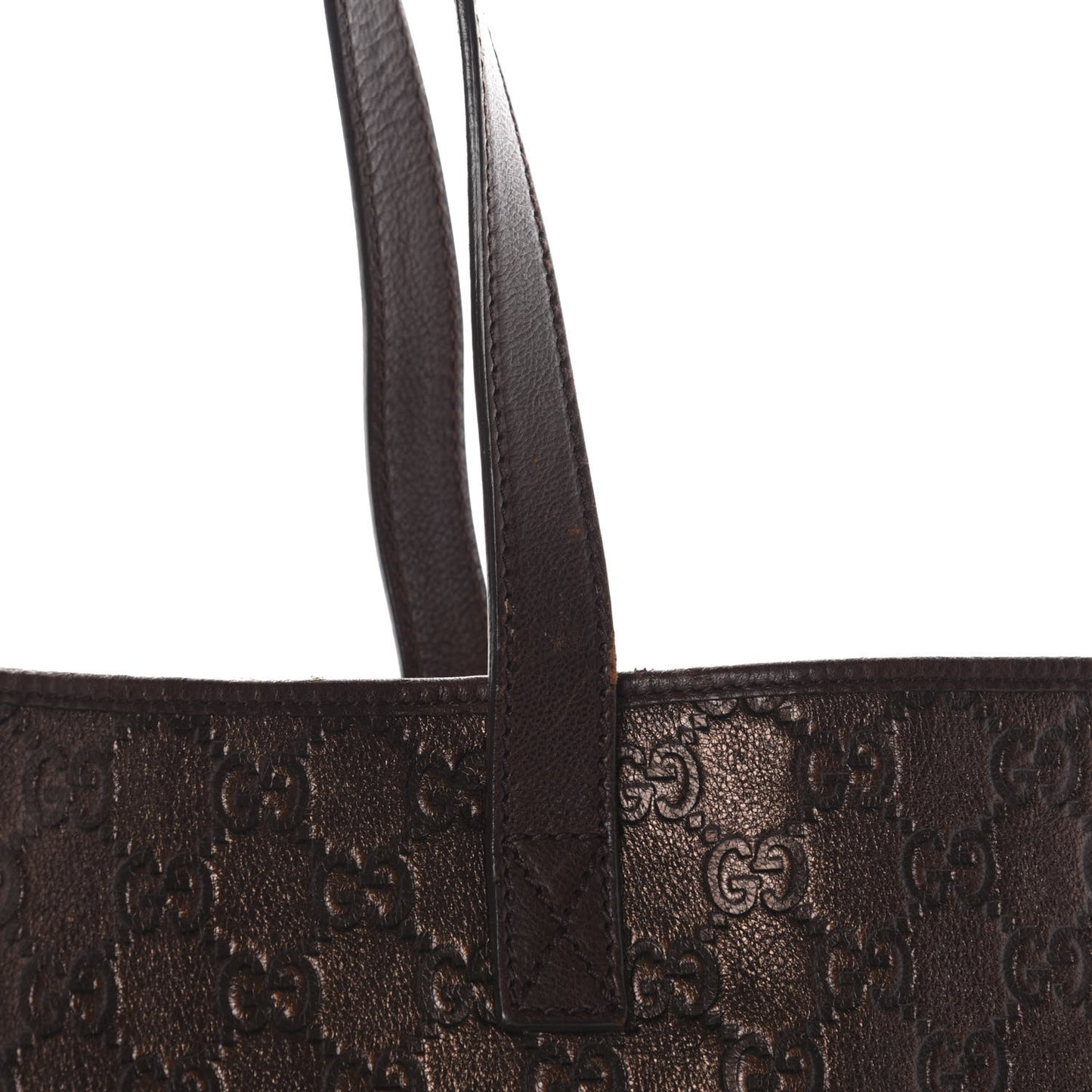 Guccissima Large Tote Bronze