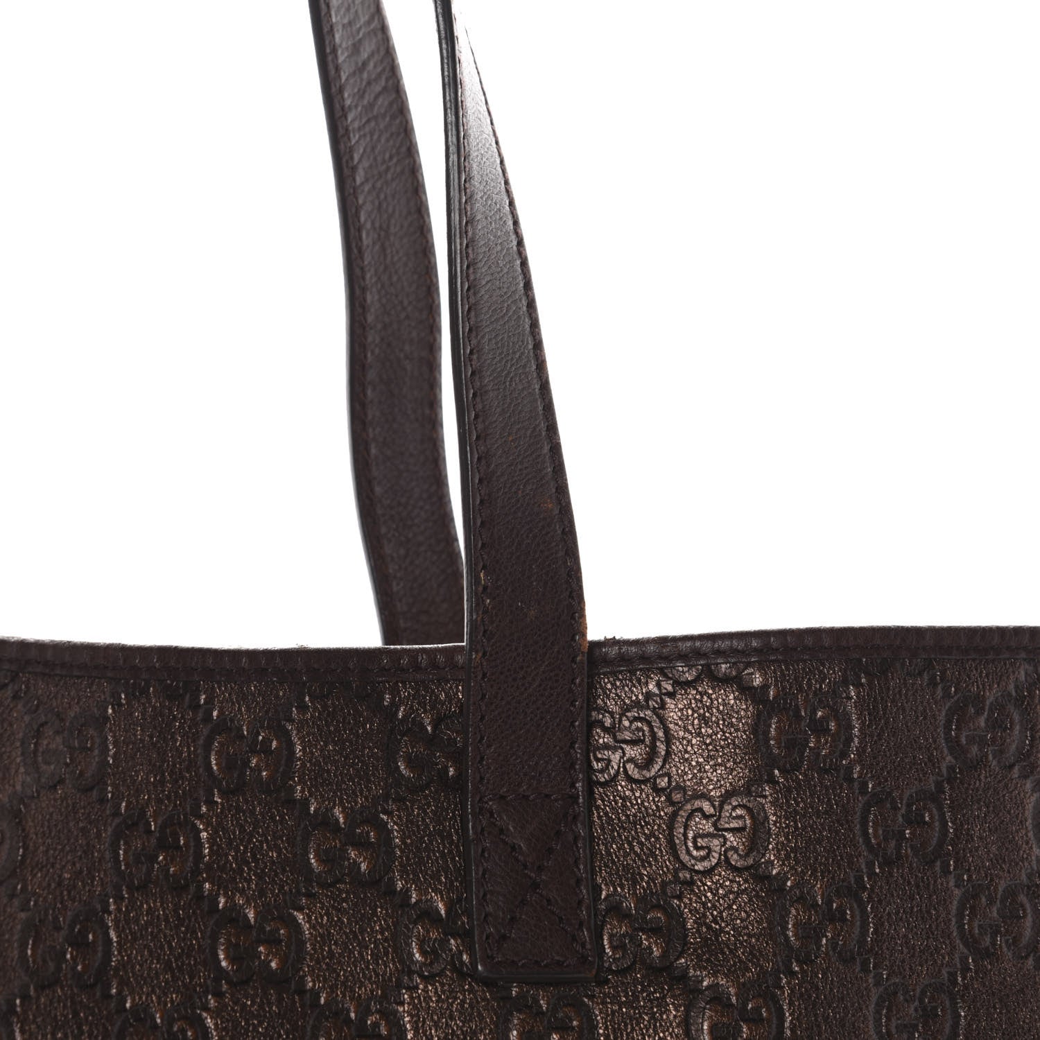 Gucci Guccissima Large Tote Bronze 9 of 12
