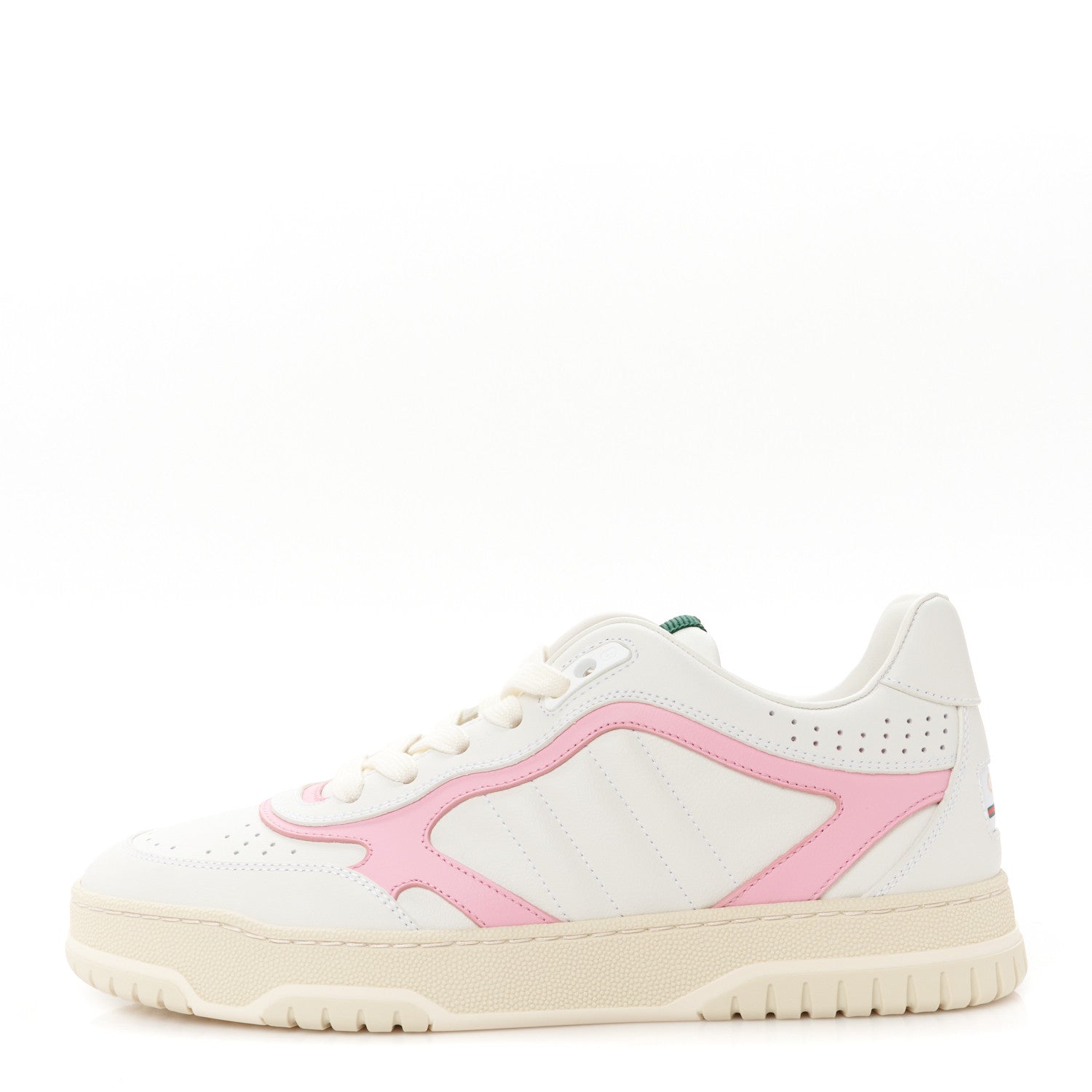 Gucci Calfskin Womens Re-Web Sneakers 38 White Pink 1 of 11