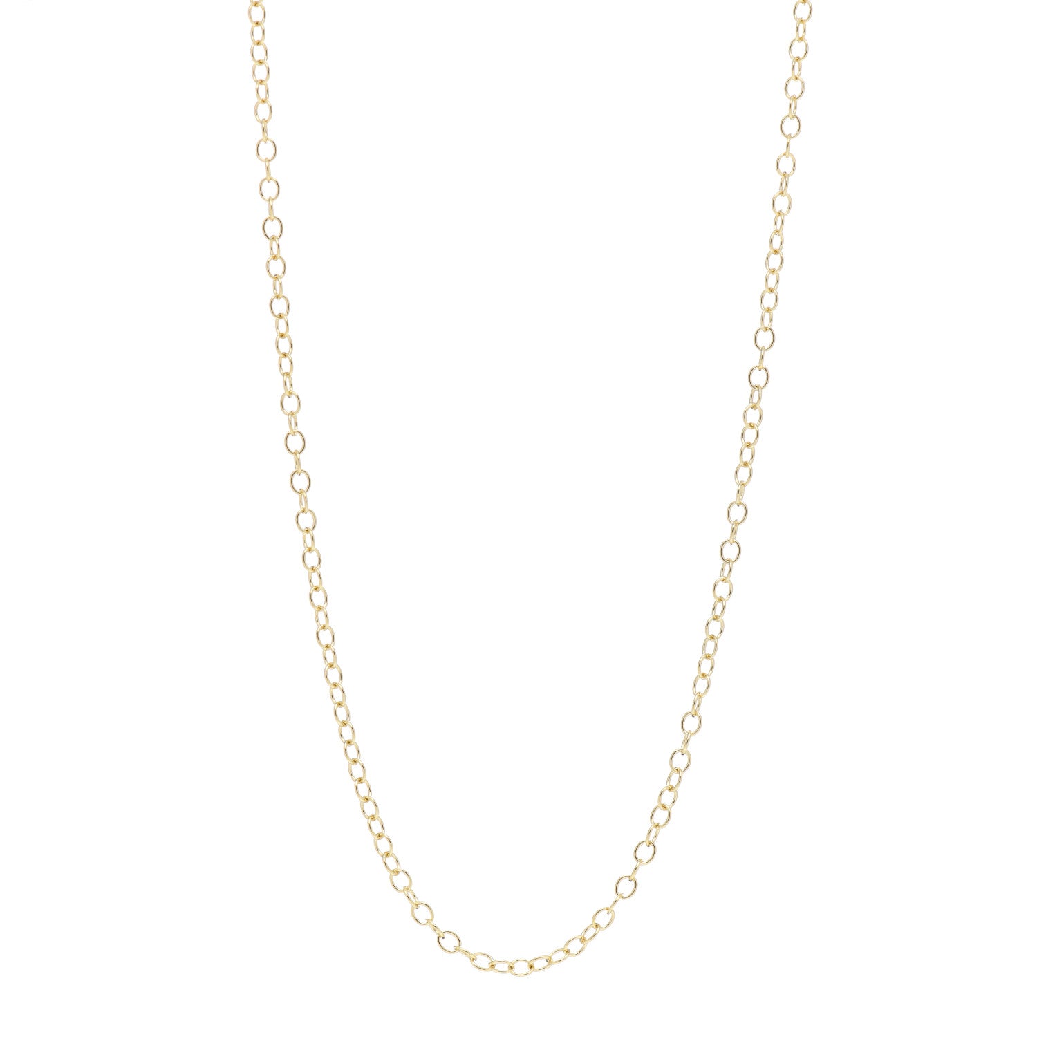 Temple St. Clair 18K Yellow Gold Extra Small Chain Necklace 18" 1 of 4