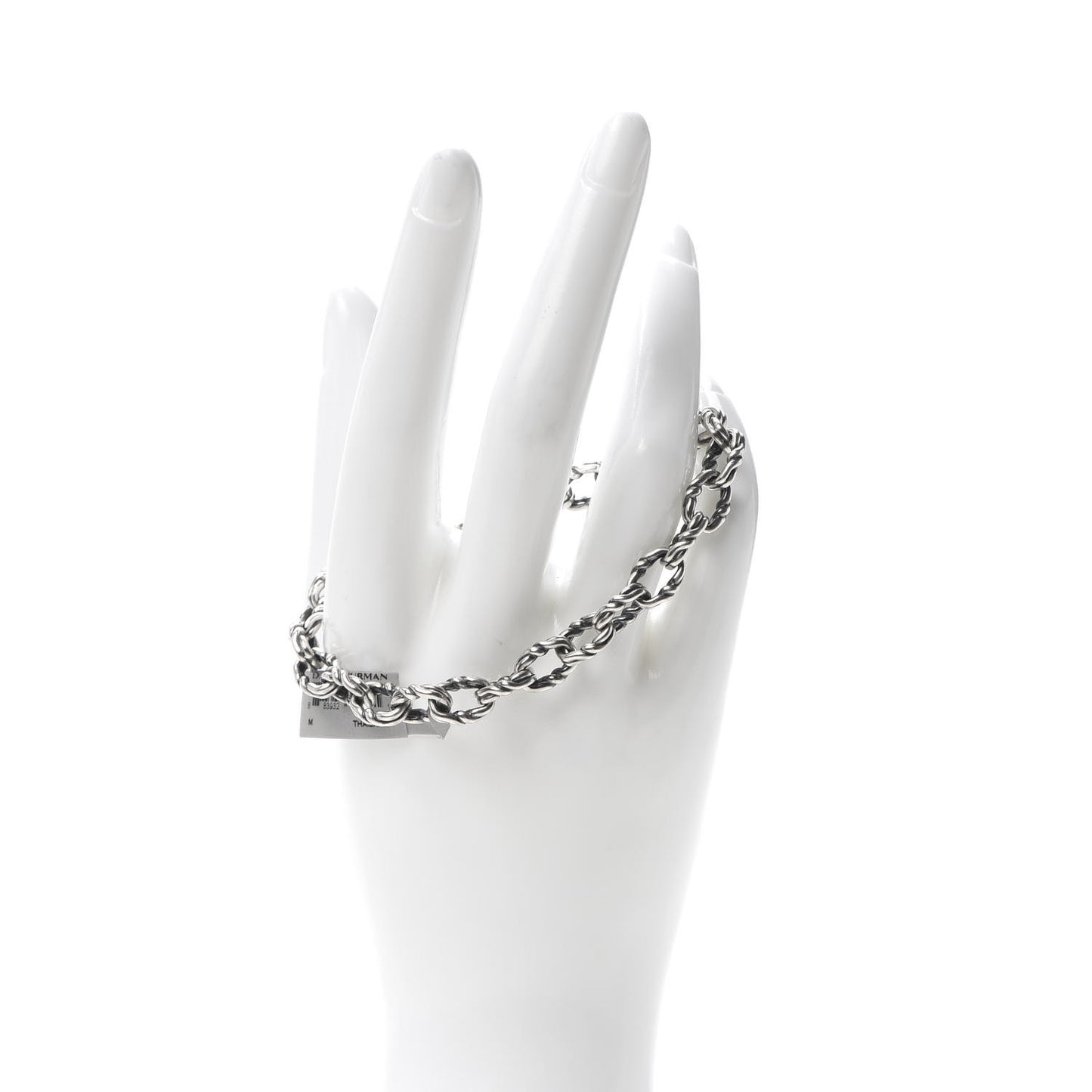Sterling Silver 8mm Twist Link Chain Bracelet
