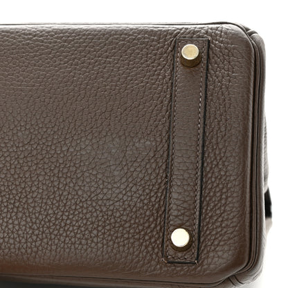 Hermes Taurillon Clemence Birkin 30 Havane 26 of 27
