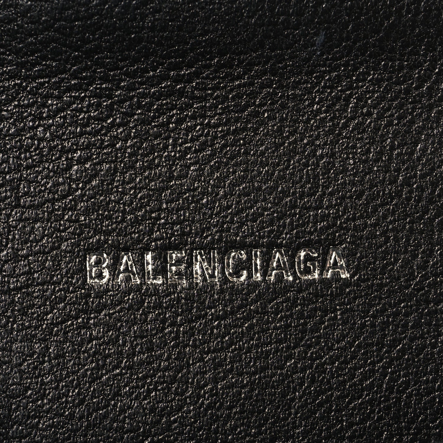 Balenciaga Metallic Calfskin Crocodile Embossed Crystal Hourglass Top Handle Bag XS Silver 6 of 12
