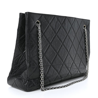 Chanel Aged Calfskin Reissue 2.55 Tote Black 3 of 9