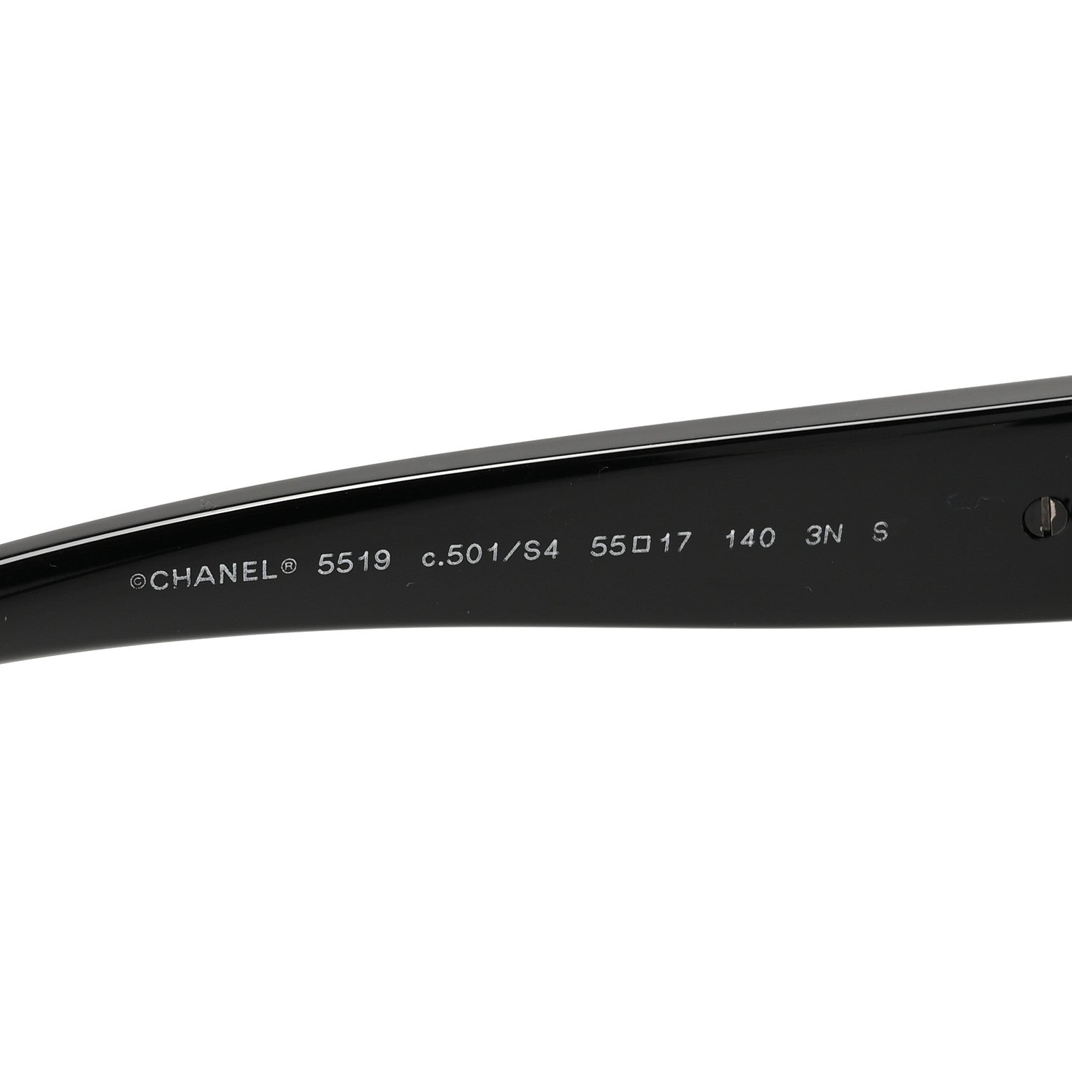 Chanel Acetate Square CC Heart Sunglasses 5519 Black 5 of 8
