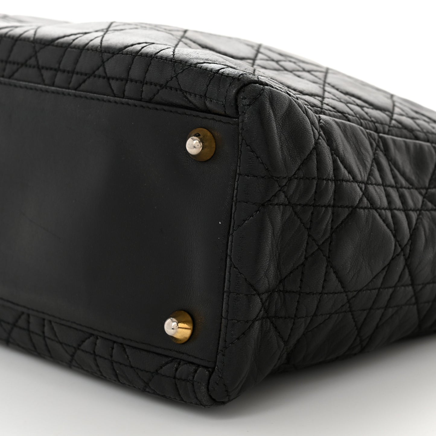 Lambskin Cannage Large Lady Dior Black