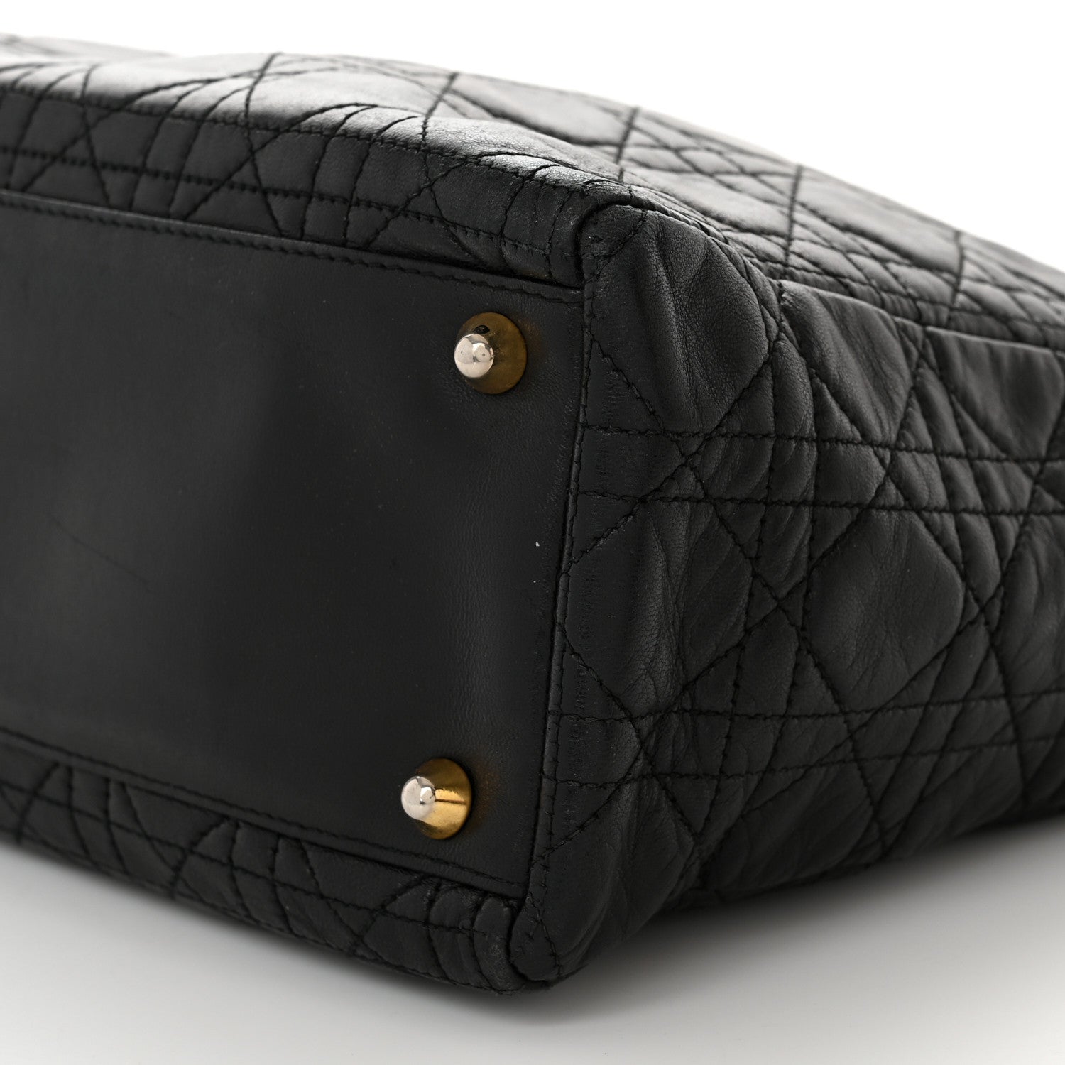 Christian Dior Lambskin Cannage Large Lady Dior Black 10 of 18