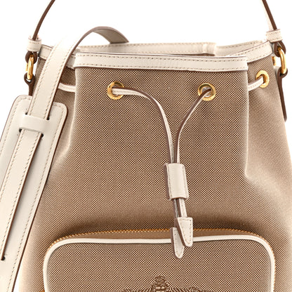 Prada Jacquard Logo Mini Bucket Crossbody Bag Corda Talco 8 of 10