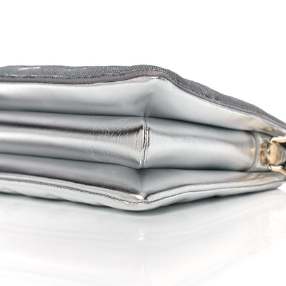 Louis Vuitton Satin Sequin Embroidered Monogram Coussin BB Silver 8 of 10
