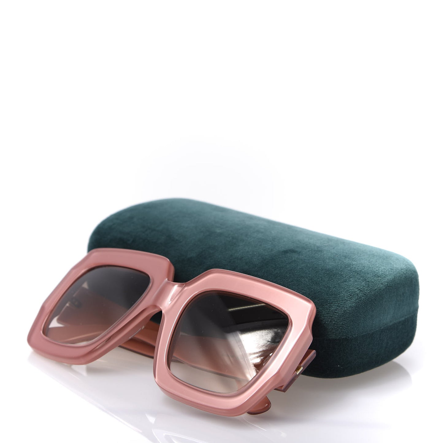 Square Frame GG0178S Sunglasses Rose Brown