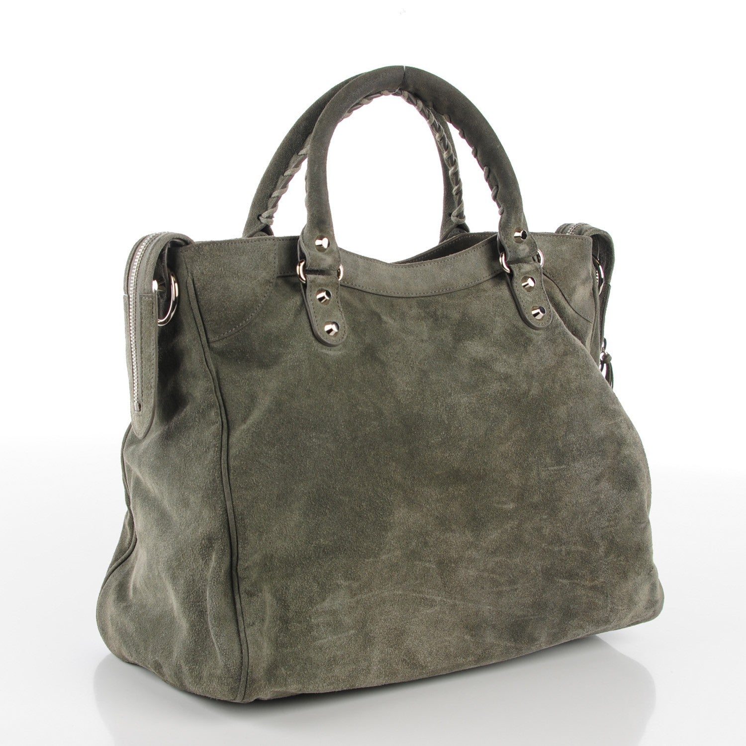 Balenciaga Baby Daim Suede Velo Gris Vison 3 of 15