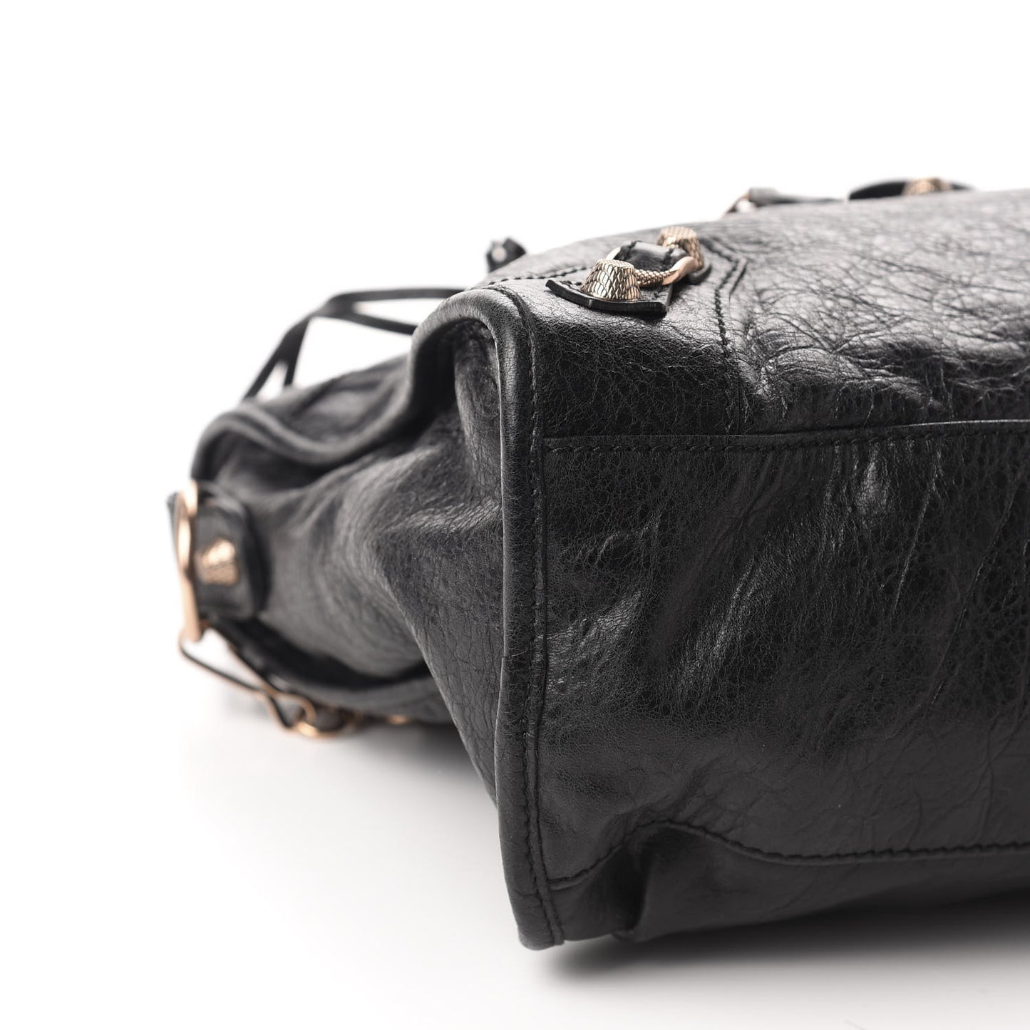 Agneau Giant 12 Rose Gold Hardware City Black