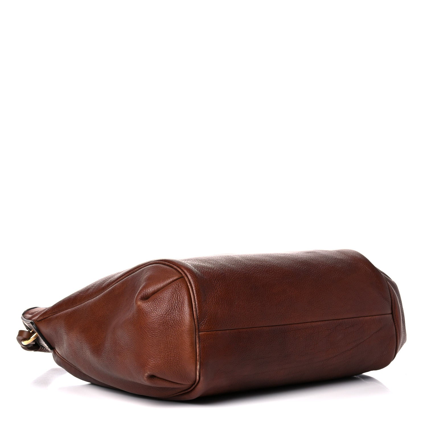 Gucci Calfskin Twist Strap Hobo Brown 3 of 23