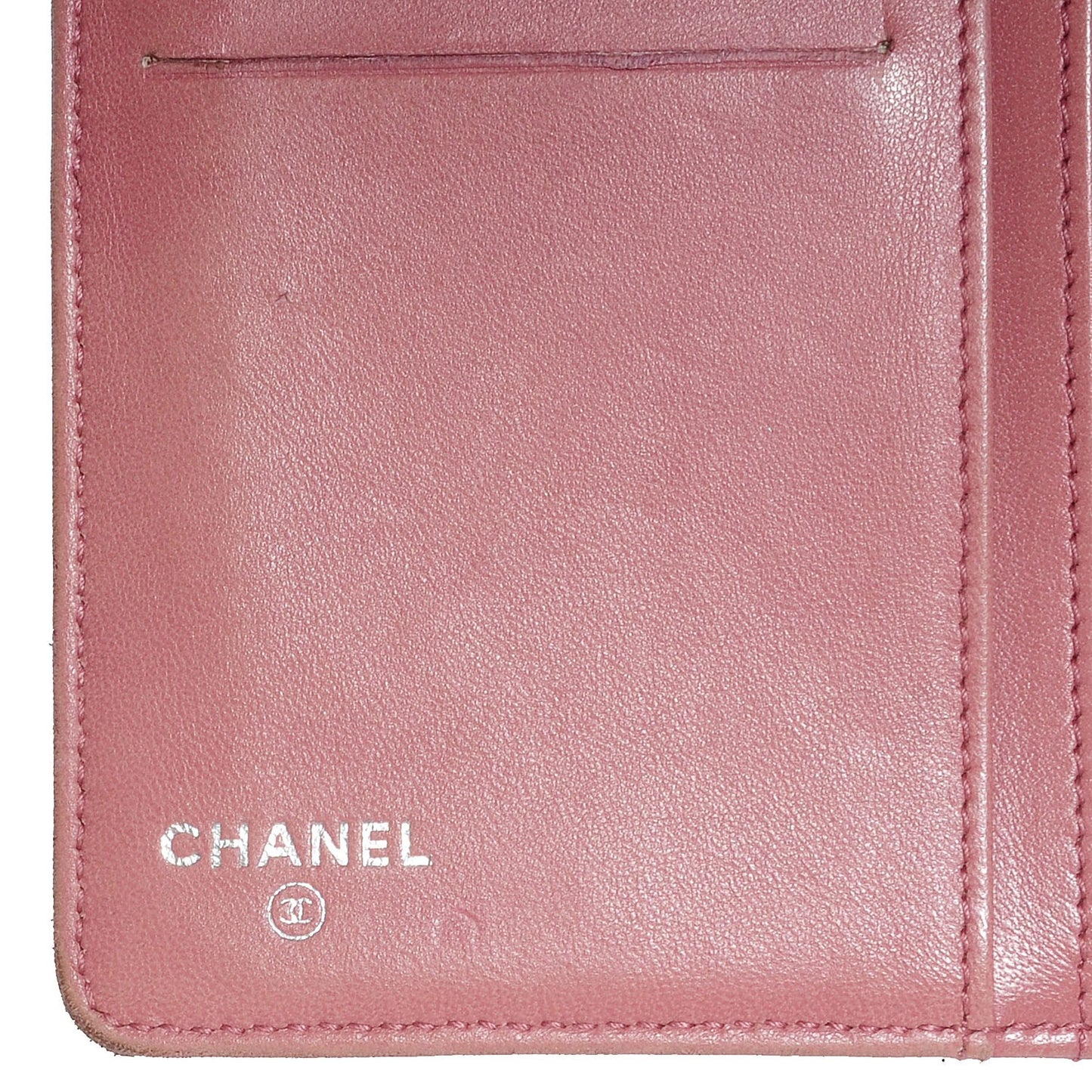 Lambskin Camellia Yen Wallet Black