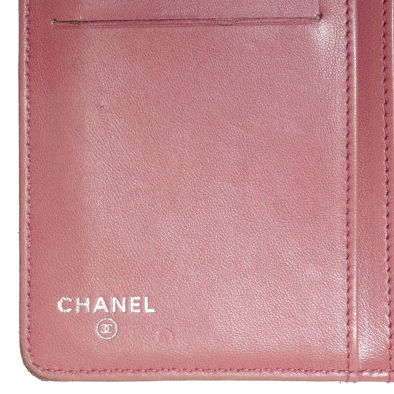 Chanel Lambskin Camellia Yen Wallet Black 6 of 8