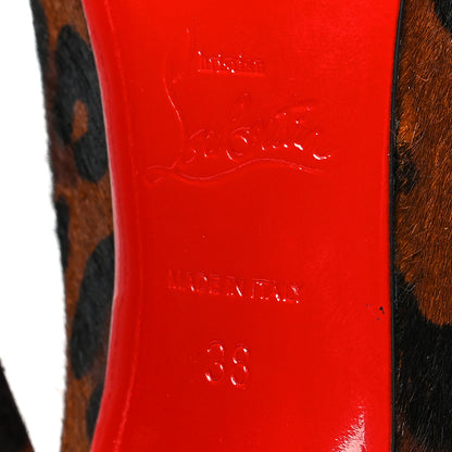 Christian Louboutin Pony Hair So Kate 120 Pumps 38 Leopard Black 6 of 7