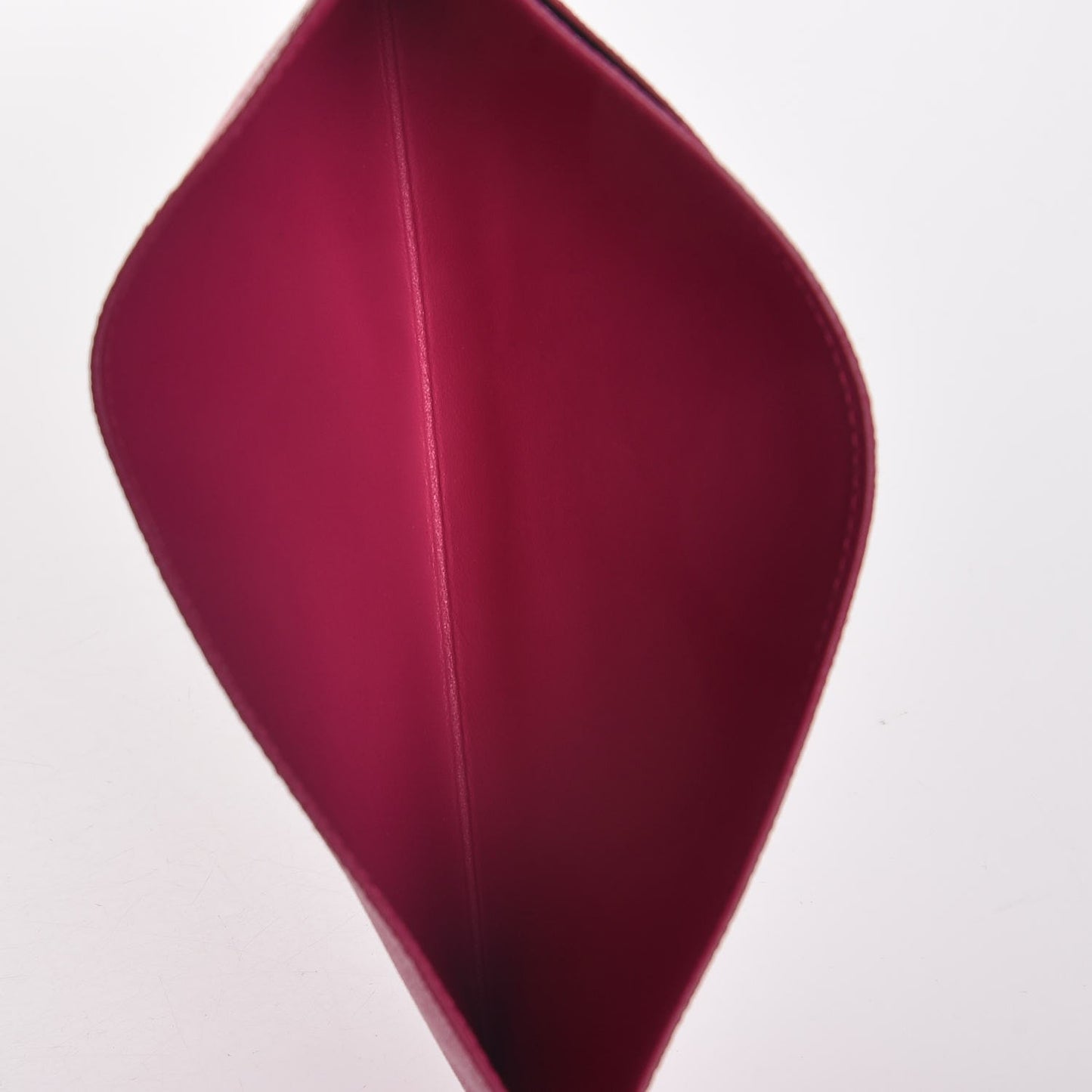 Calfskin Felicie Card Holder Insert Hot Pink
