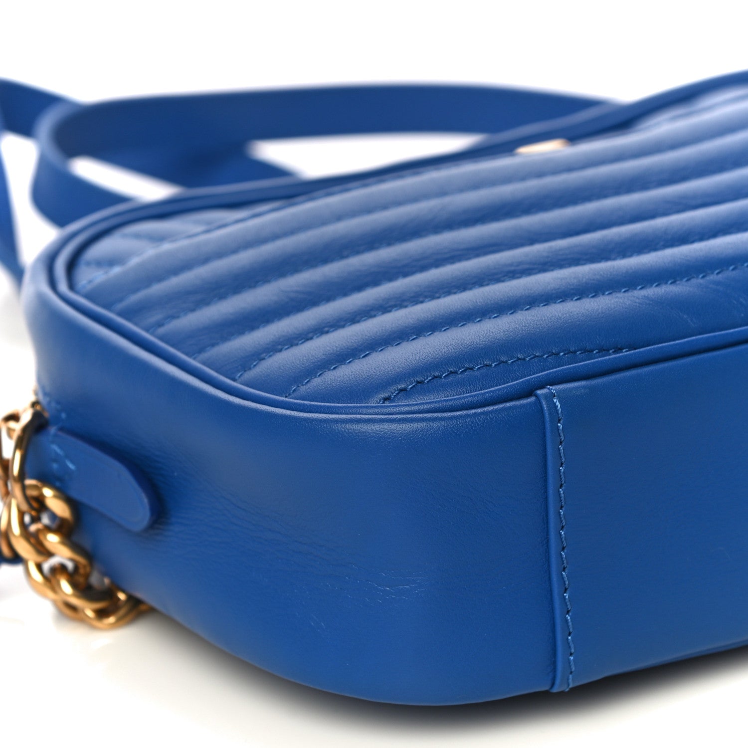 Louis Vuitton Calfskin New Wave Camera Bag Bleu Neon 9 of 12