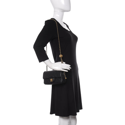 Chanel Lambskin Quilted Mini Rectangular Pearl Crush Flap Black 2 of 10