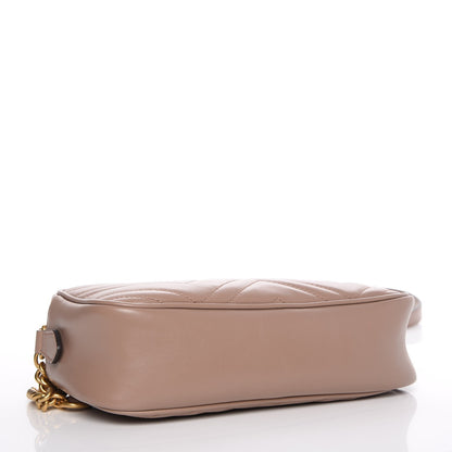 Gucci Calfskin Matelasse Small GG Marmont Chain Shoulder Bag Porcelain Rose 4 of 9