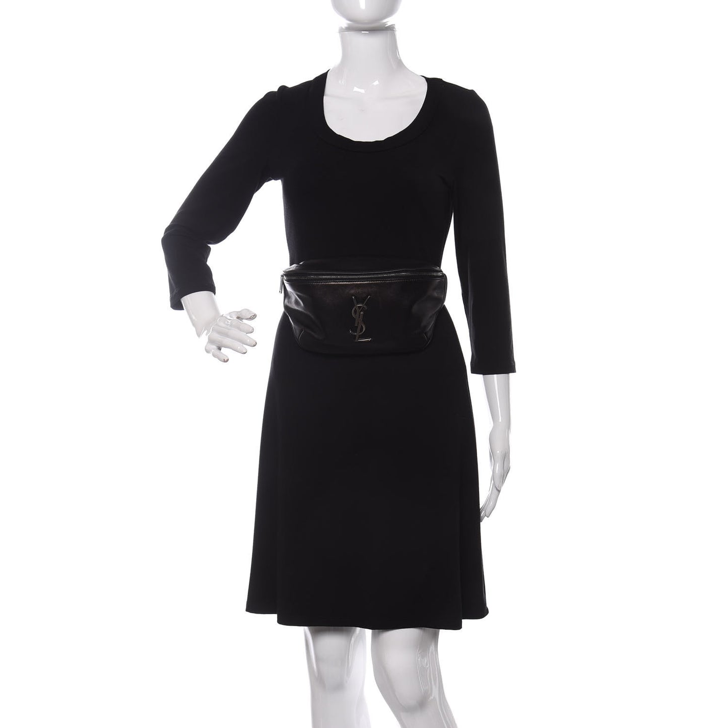 Calfskin Monogram Belt Bag Black