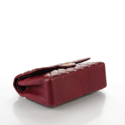 Chanel Lambskin Quilted Jumbo Double Flap Dark Red 4 of 13