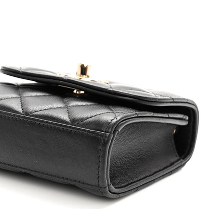 Chanel Lambskin Quilted Mini Trendy CC Chain Wallet Black 9 of 9