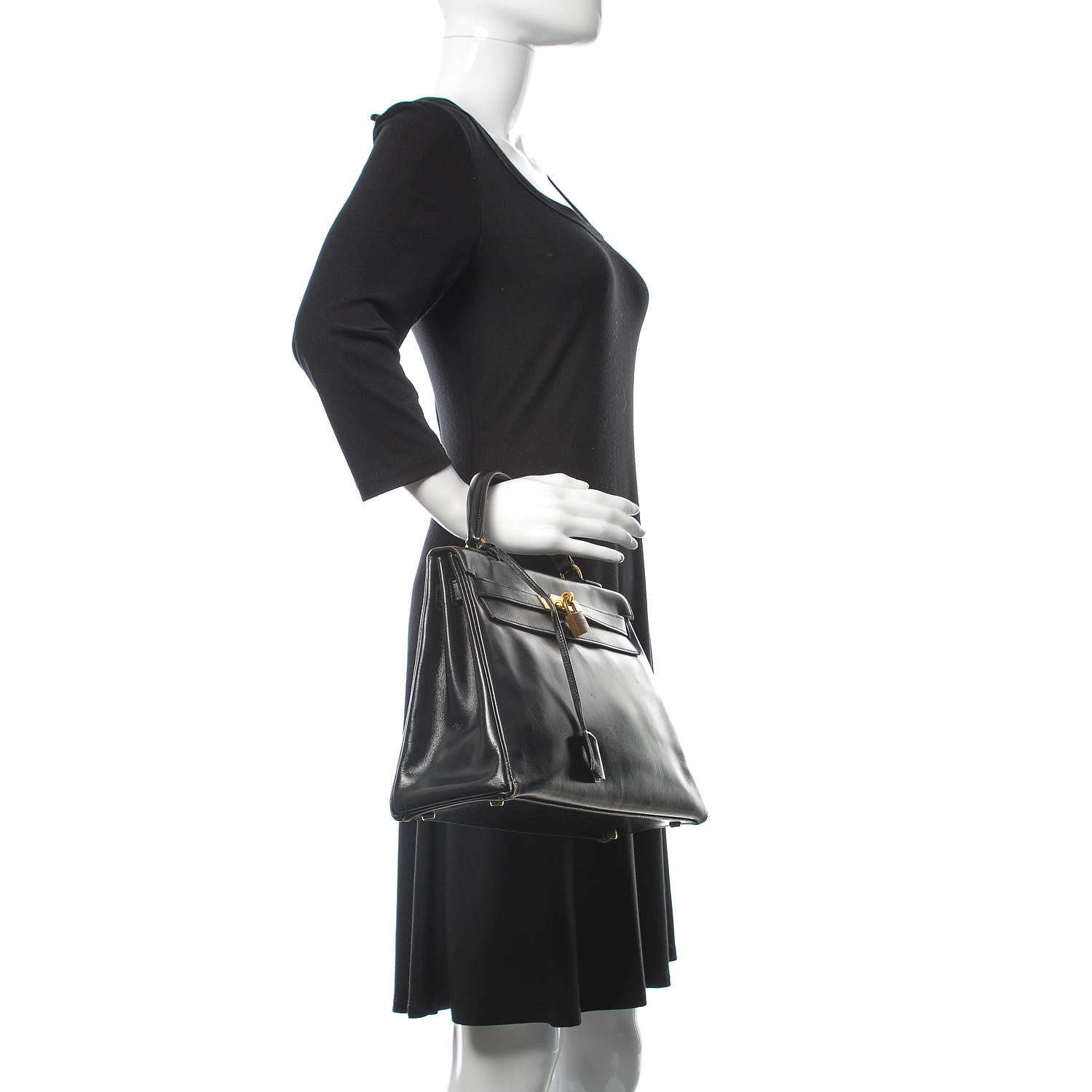 Hermes Box Kelly Retourne 32 Black 2 of 49