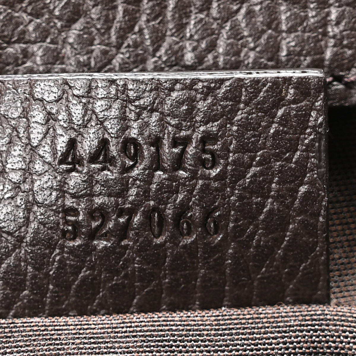 Monogram Dollar Calfskin O Drawstring Backpack Beige Ebony Testa di Moro Dark Chocolate