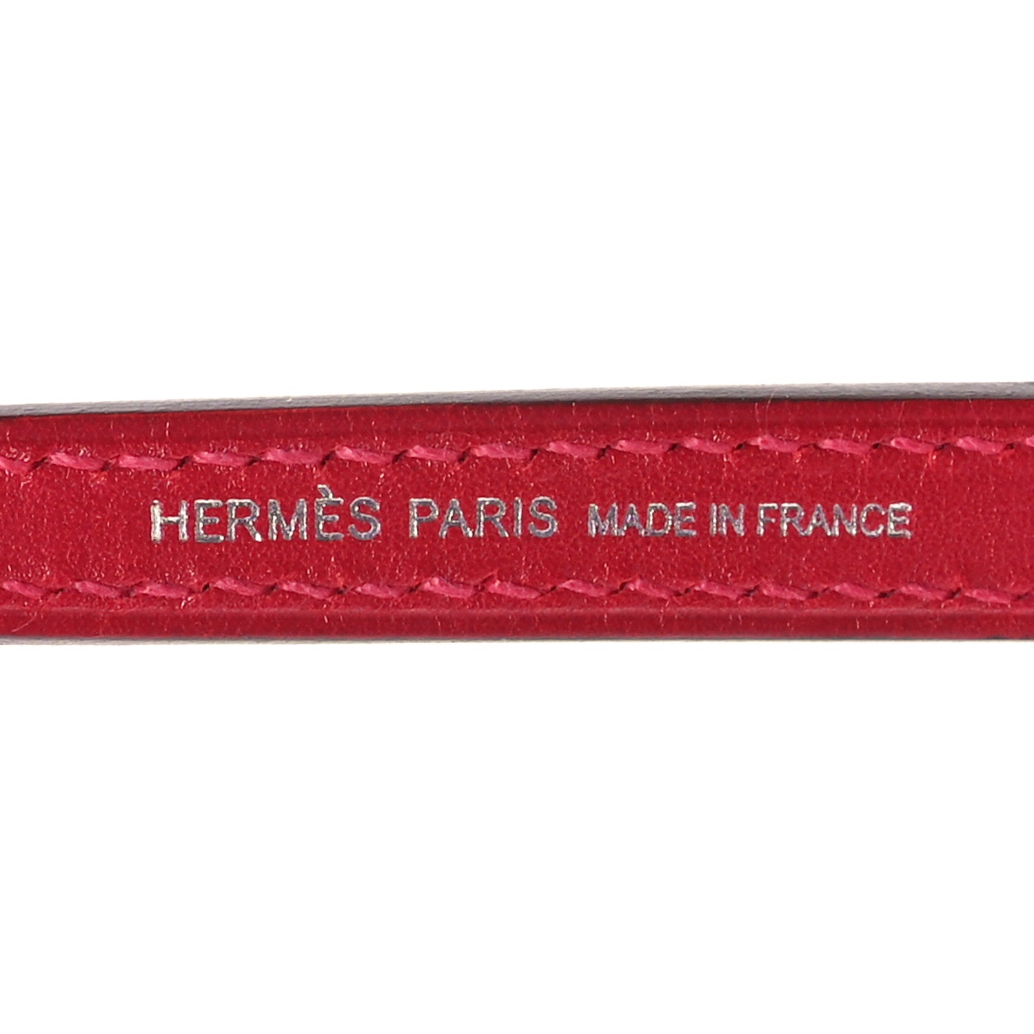 Hermes Tadelakt Swift Chamkila Mysore Rock Bag Charm Rouge Vif Rose Pop Black White 3 of 4