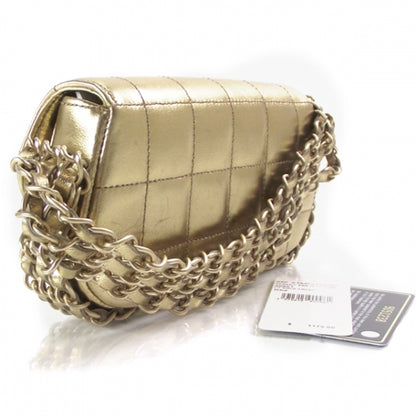 Chanel Lambskin Triple Chain Bag Gold 3 of 10