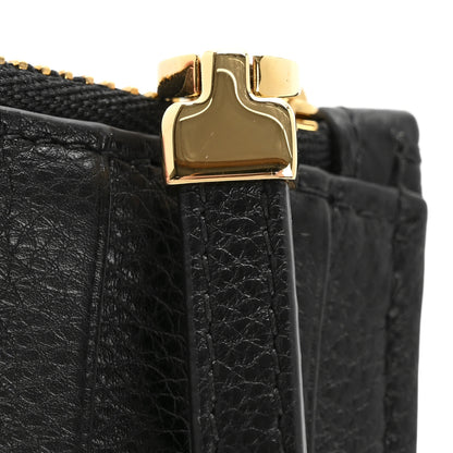 Christian Dior Supple Calfskin Cannage Caro Cosmos Zipped Card Holder Black 15 of 18