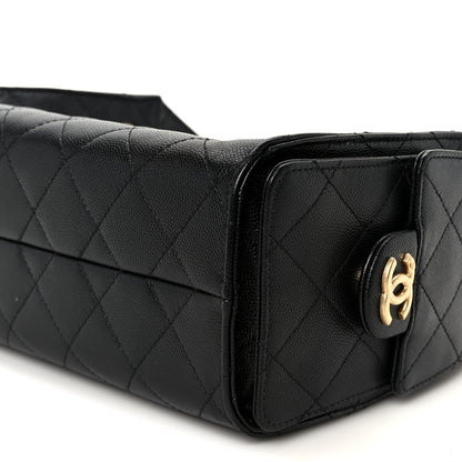 Chanel Caviar Quilted Mini Chanel 25 Handbag Black 10 of 11