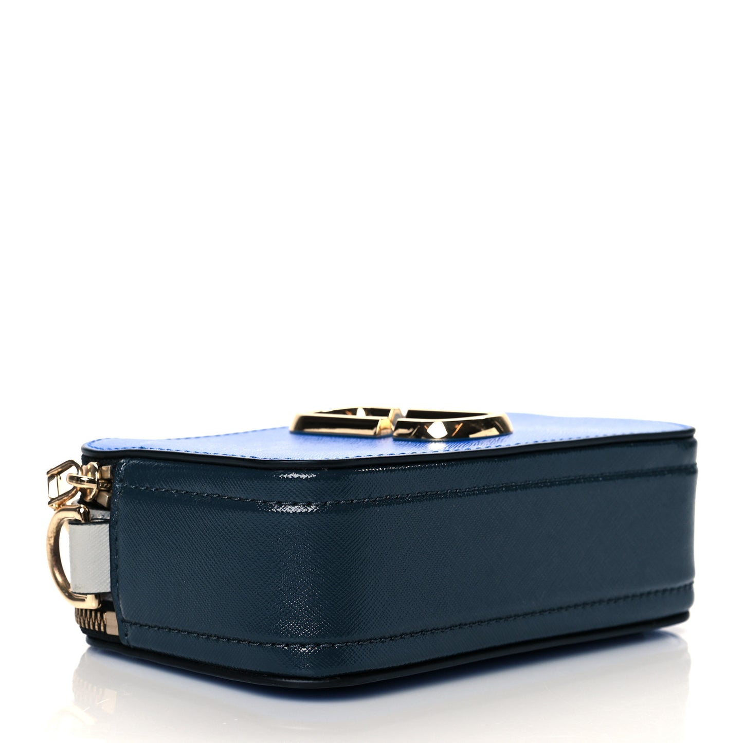 Saffiano Small Snapshot Camera Bag Blue Multi