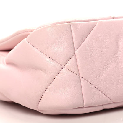 Chanel Lambskin Quilted Medium Chanel 19 Flap Light Pink 9 of 10