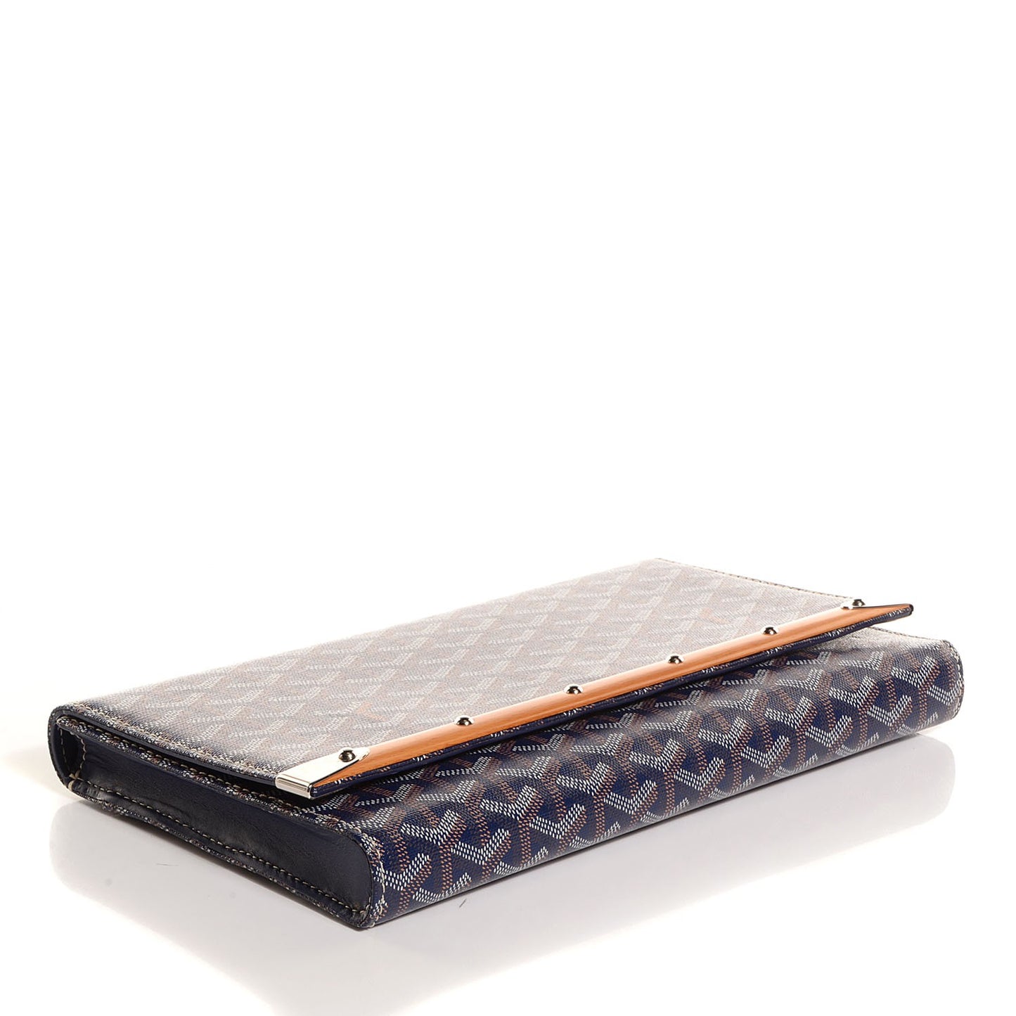 Goyardine Monte Carlo Bois Clutch Blue