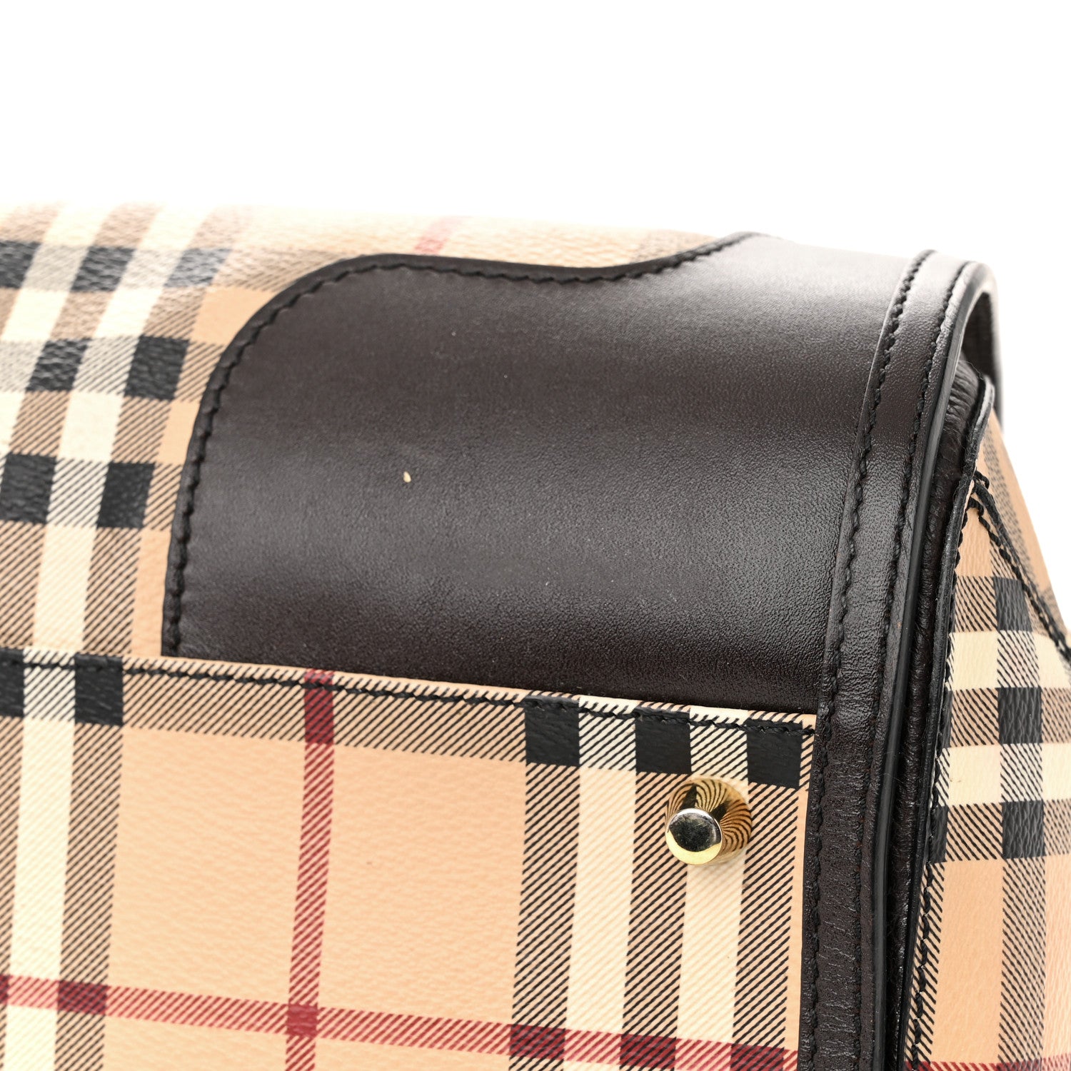 Burberry Haymarket Check Small Gladstone Chocolate 13 of 18