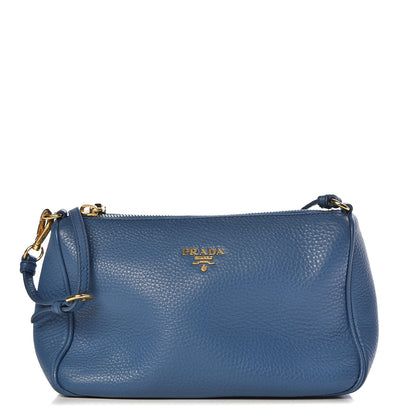Prada Vitello Daino Pochette Cobalto 1 of 8