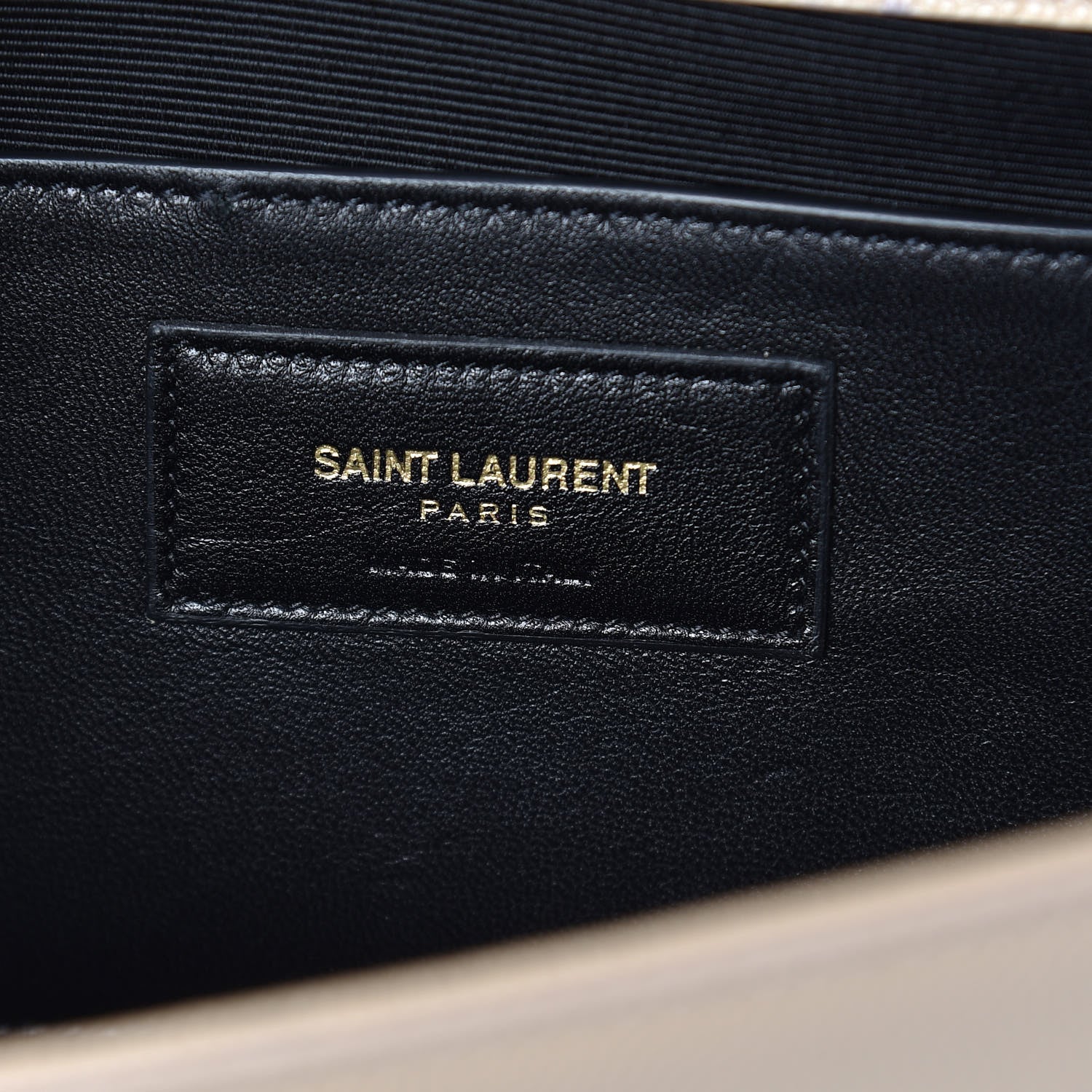 Saint Laurent Grain De Poudre Classic Monogram Cassandre Clutch Nude 7 of 7