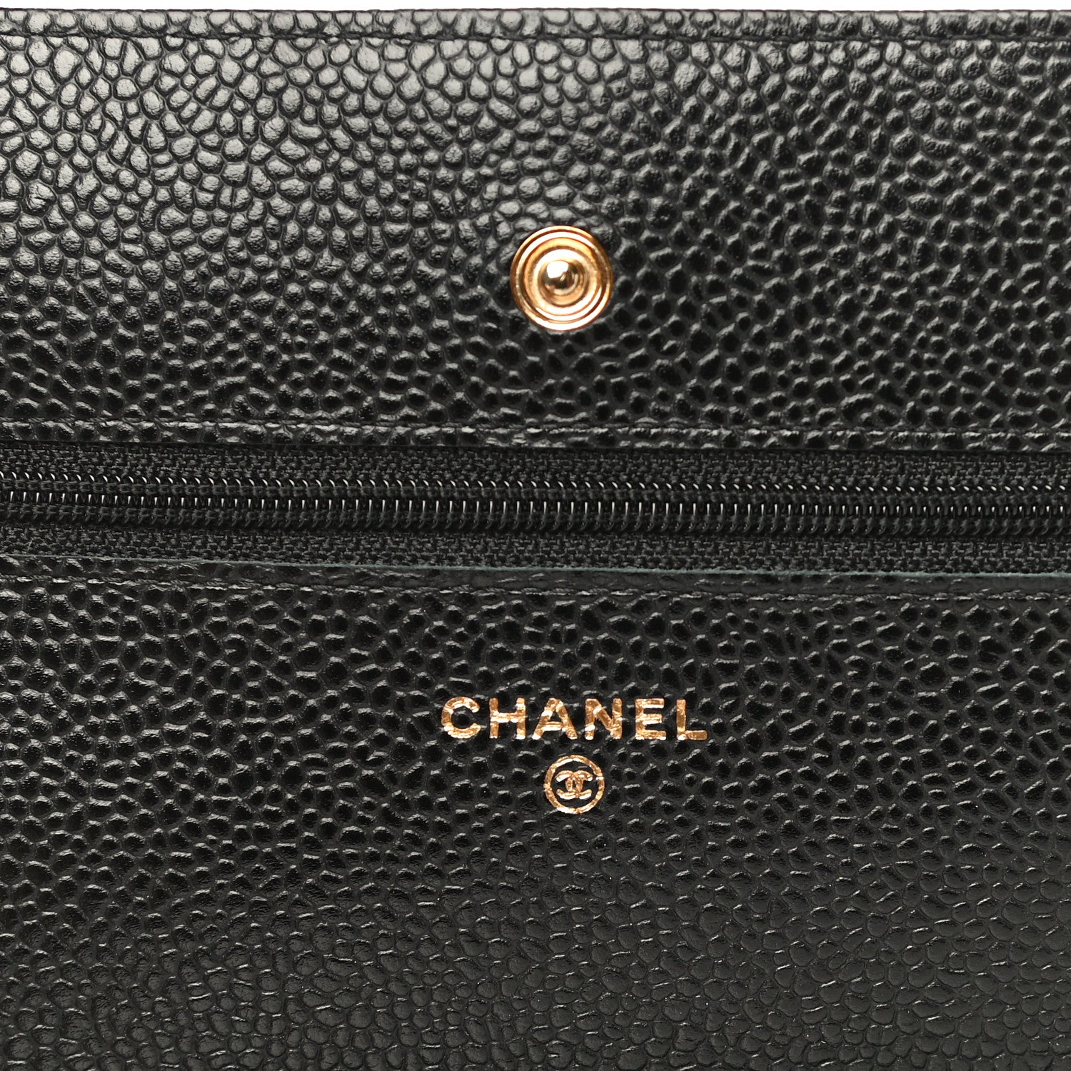 Chanel Caviar Quilted Wallet On Chain WOC Black 5 of 12