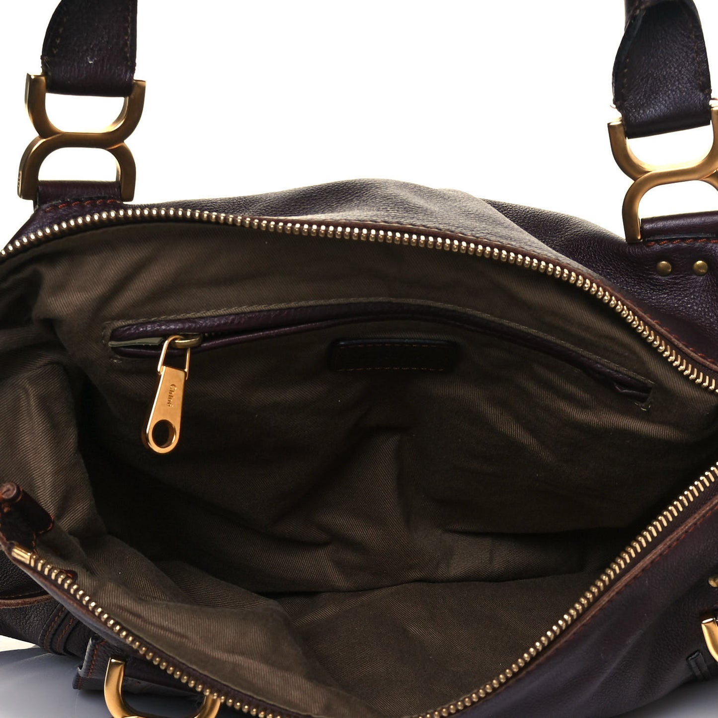 Calfskin Large Marcie Satchel Truffle