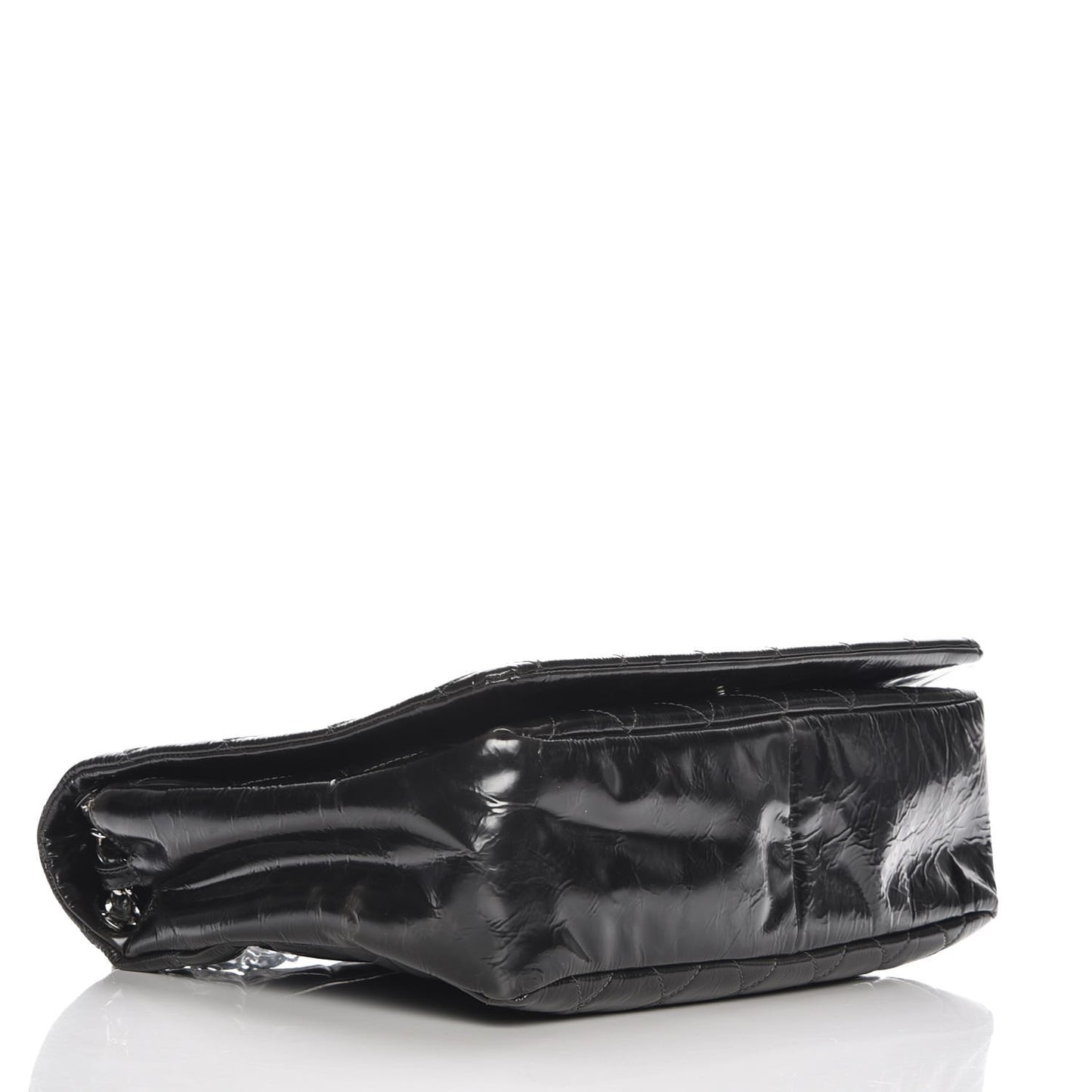 Patent Quilted XL Flap Black