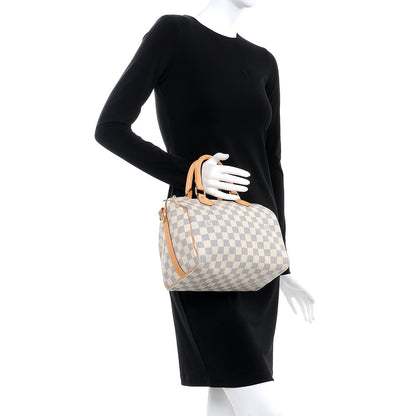 Louis Vuitton Damier Azur Speedy Bandouliere 25 3 of 16