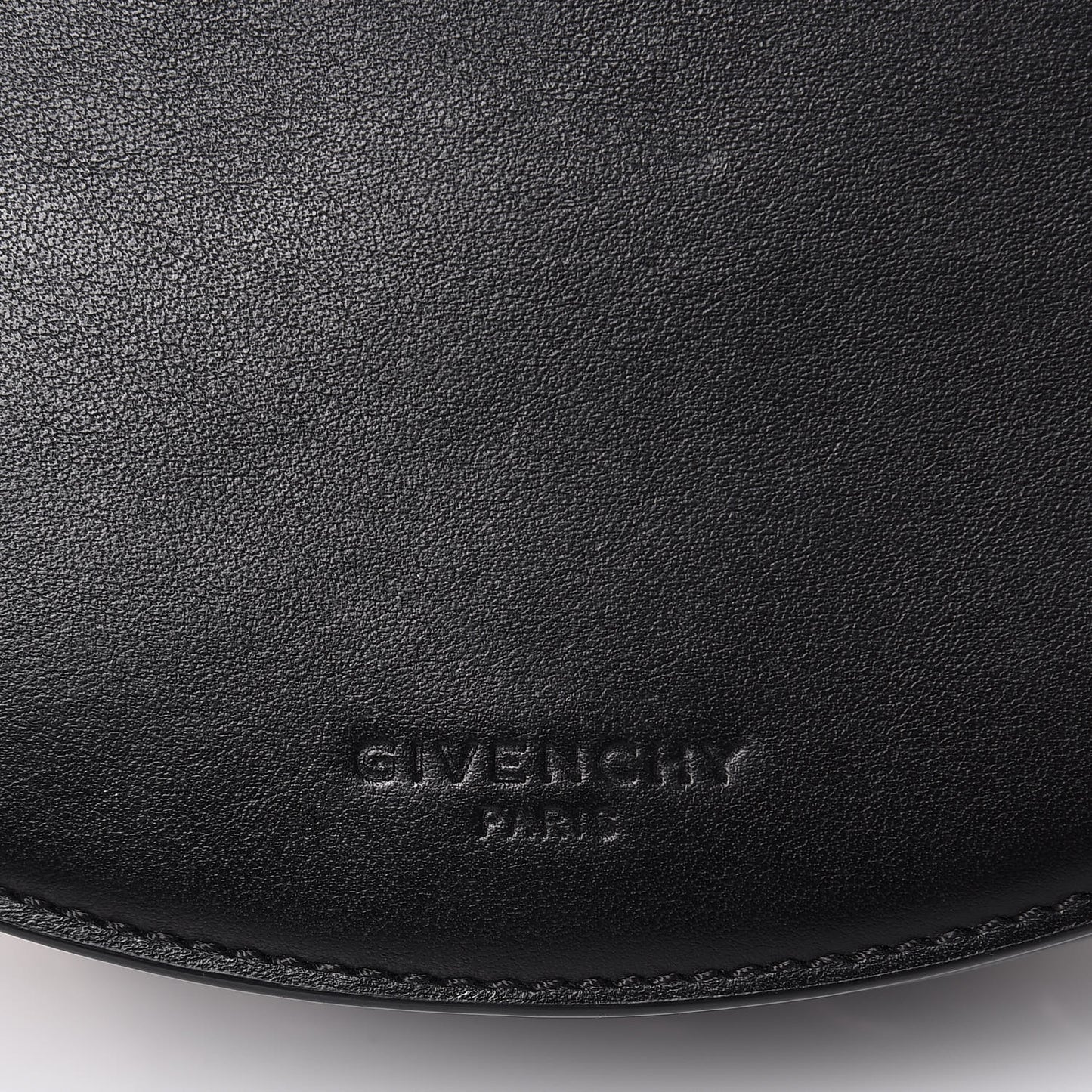 Calfskin Mini Infinity Saddle Bag Black