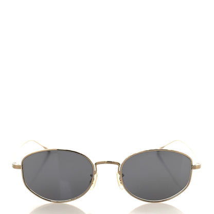 Oliver Peoples Titanium Oval Sunglasses OV1347ST Gold 2 of 7