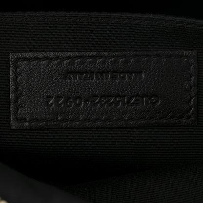 Saint Laurent Calfskin Matelasse Monogram Lou Camera Bag Black 7 of 11